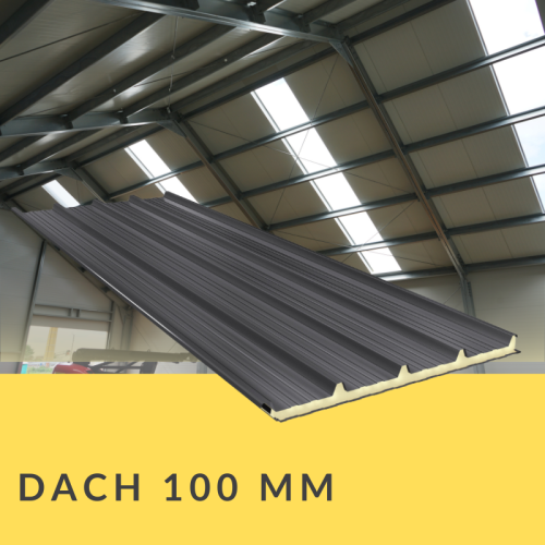 Płyta warstwowa TD3 100 mm – dachowa płyta PIR na magazyn lub garaż
